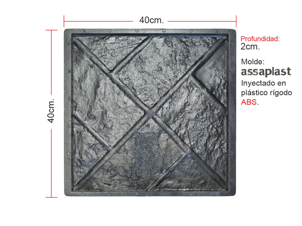 Molde para Ladrillo Cruzado
