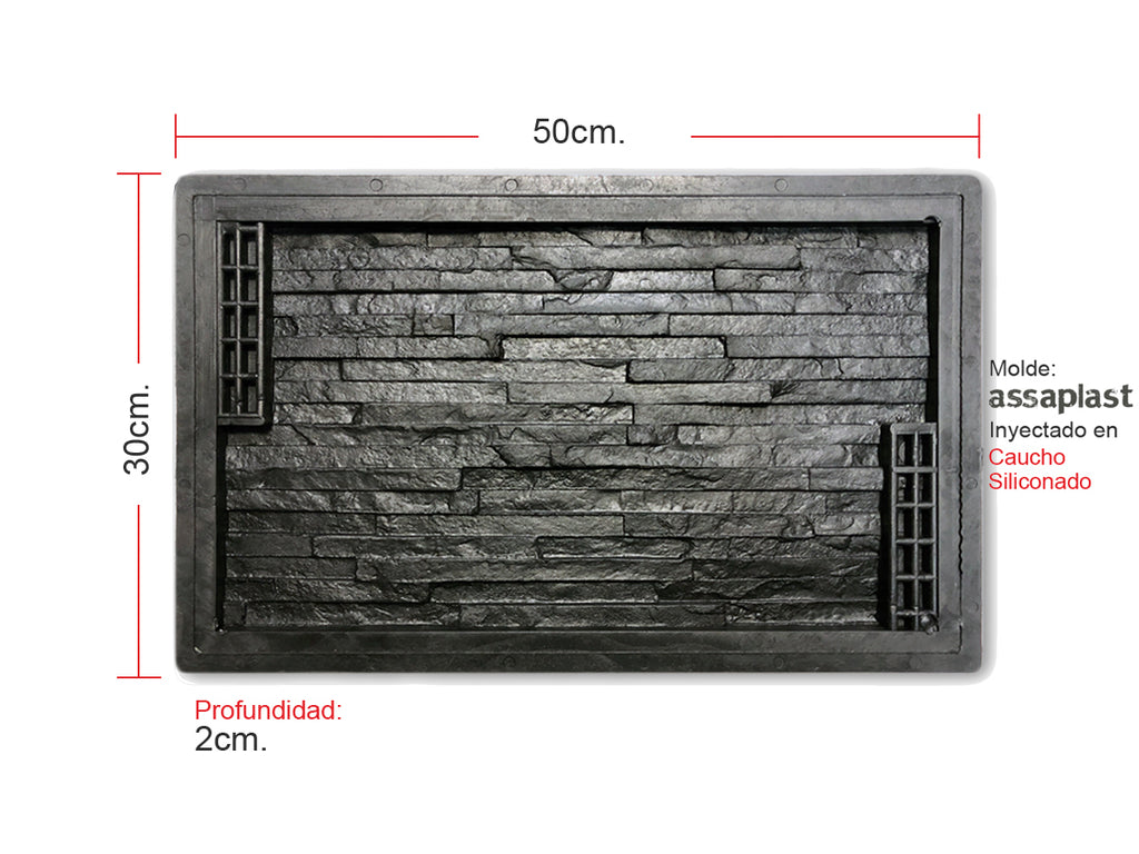 Molde para Revestimiento Piedra Loreto
