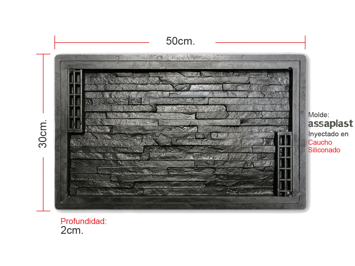 Molde para Revestimiento Piedra Loreto