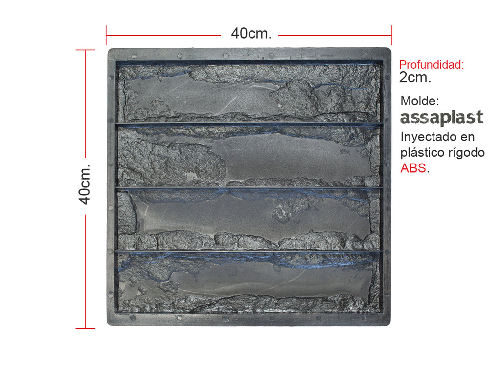 Molde para Revestimiento Piedra Zapala
