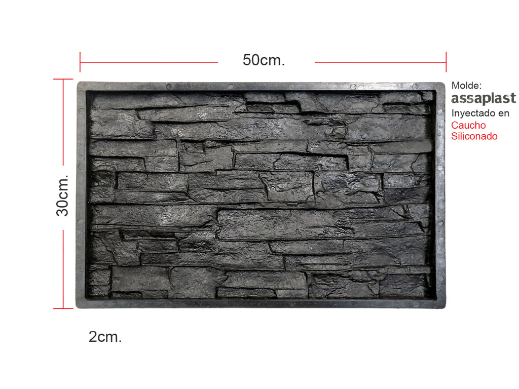 Molde para Revestimiento Piedra Siena