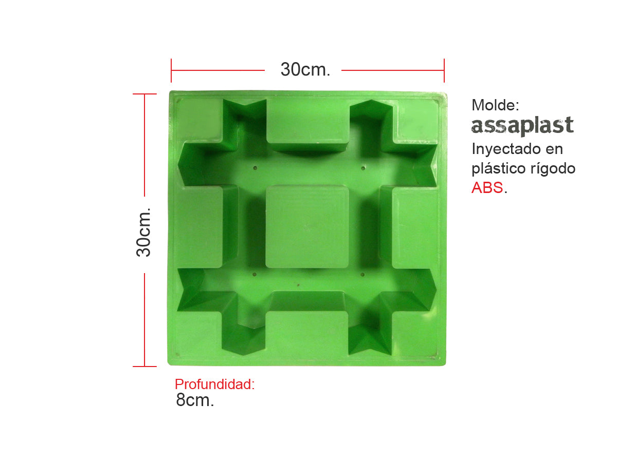Molde para Grilla Césped