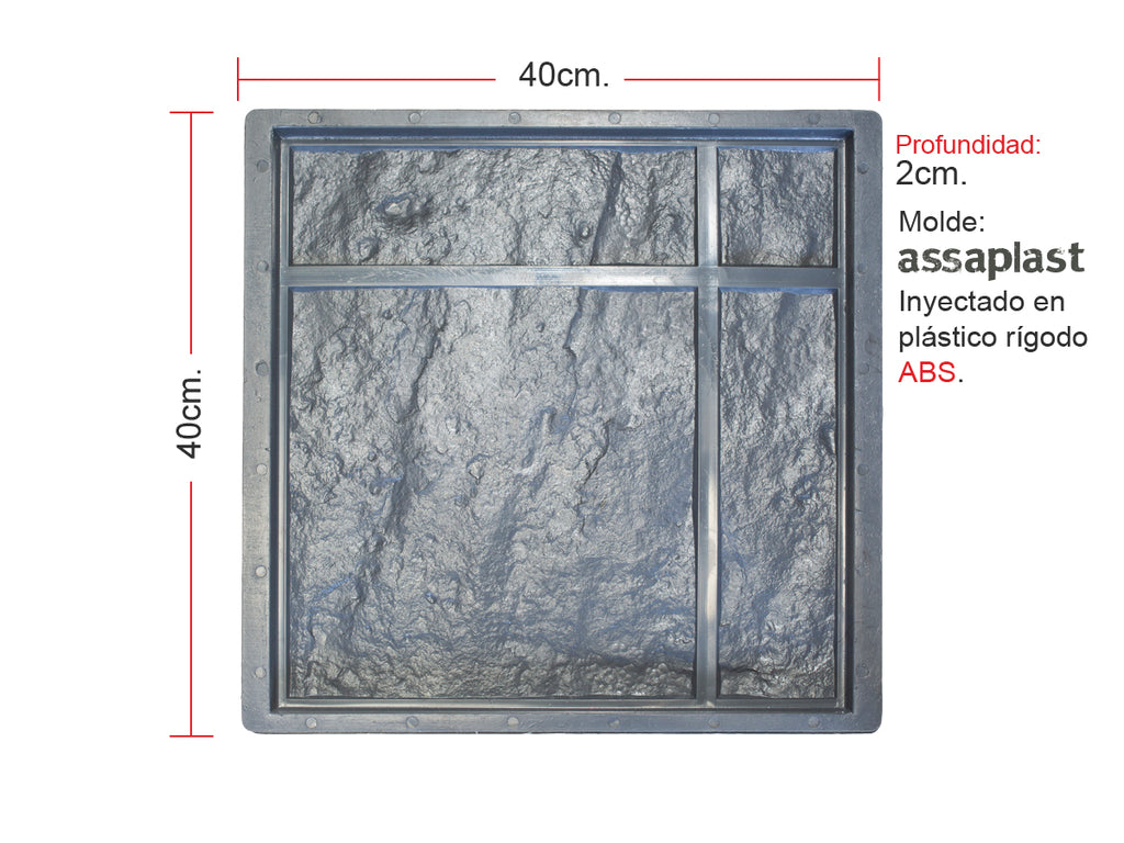 Molde para Piedra Riojana Biselada
