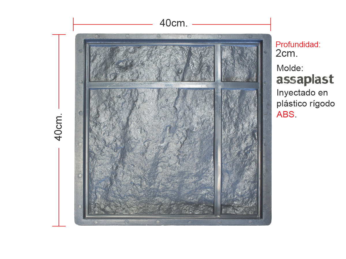 Molde para Piedra Riojana Biselada