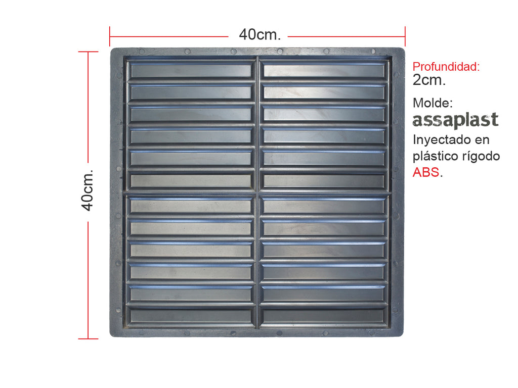 Molde para Vainilla 6 Panes