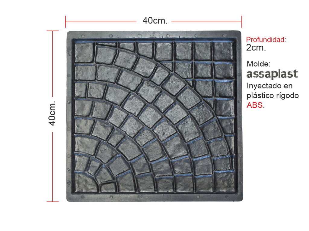 Molde para Adoquín Circular Chico