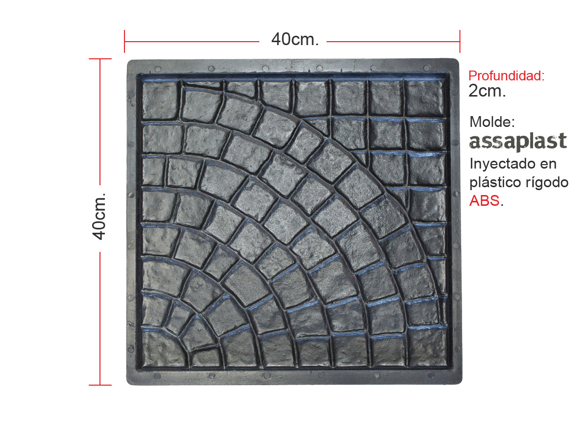 Molde para Adoquín Circular Chico
