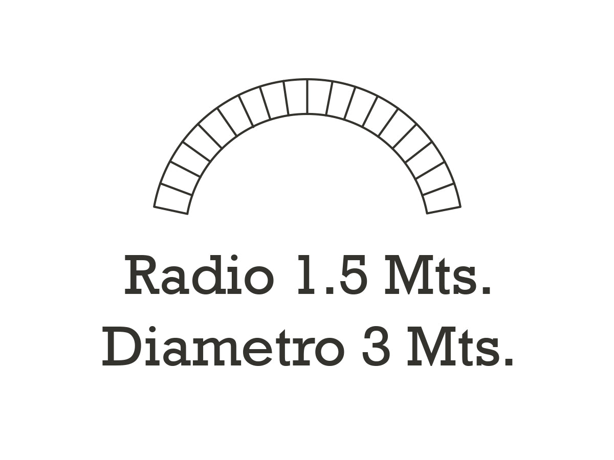 Molde para piscina Arco Romano 3 Mts