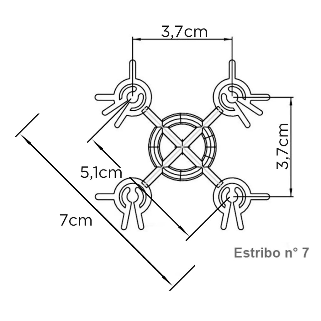Estribo para Premoldeado N°7