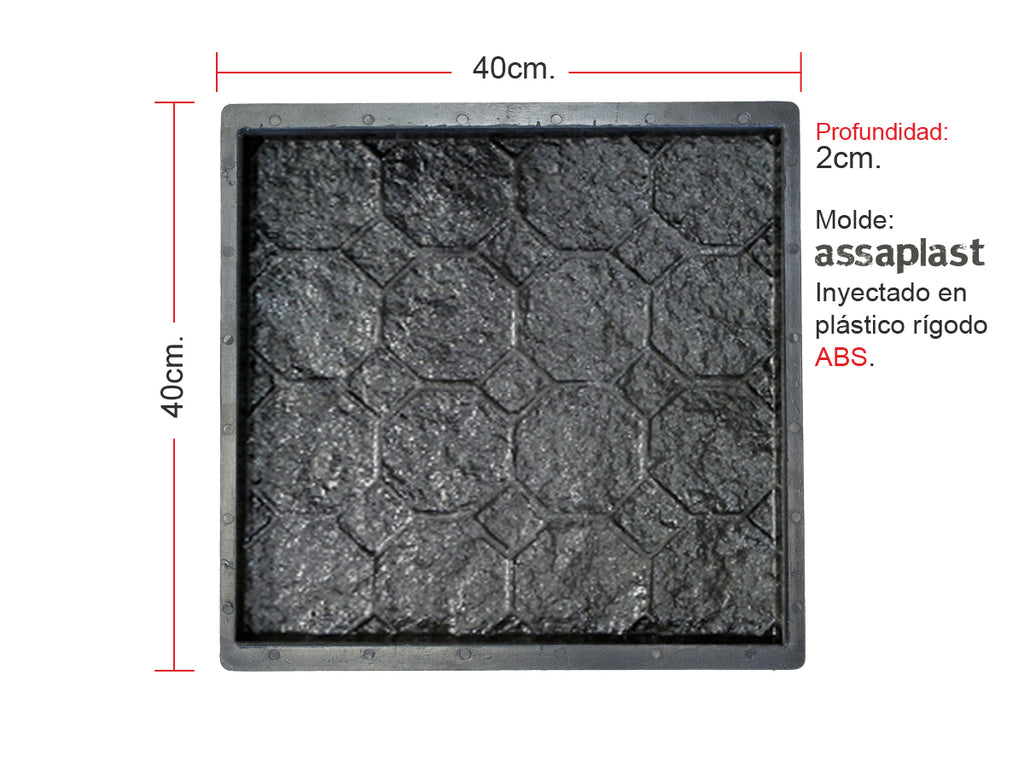 Molde para Adoquín Hexagonal