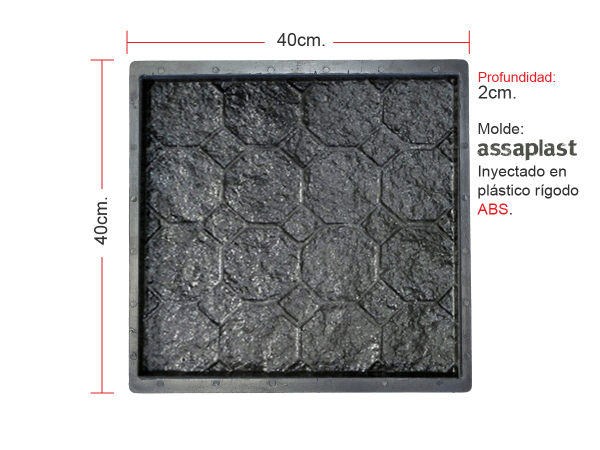 Molde para Adoquín Hexagonal