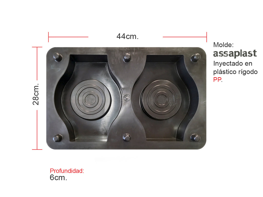 Molde para Adoquín Omega