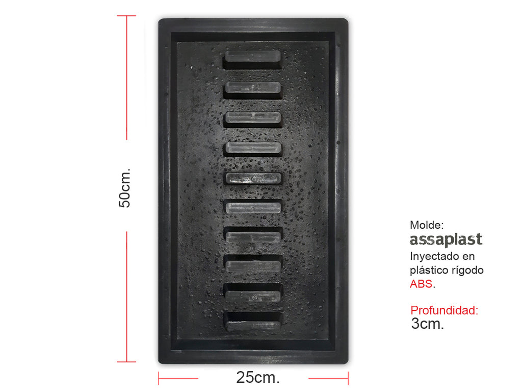 Molde para piscina Rejilla