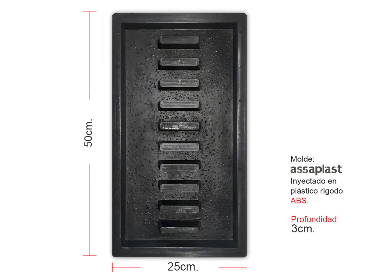 Molde para piscina Rejilla