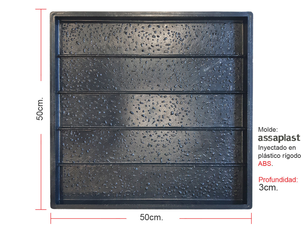 Molde para piscina Deck Travertino