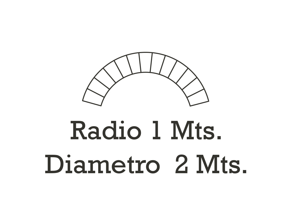 Molde para piscina Arco Romano 2 Mts